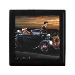 Marilyn and Elvis Christmas Joy Ride Jewelry Box