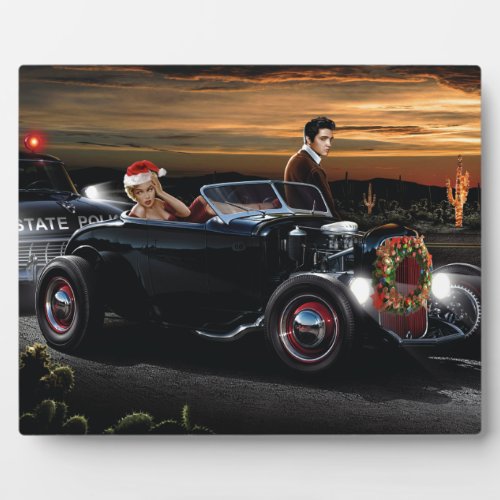 Marilyn and Elvis Christmas Joy Ride Plaque