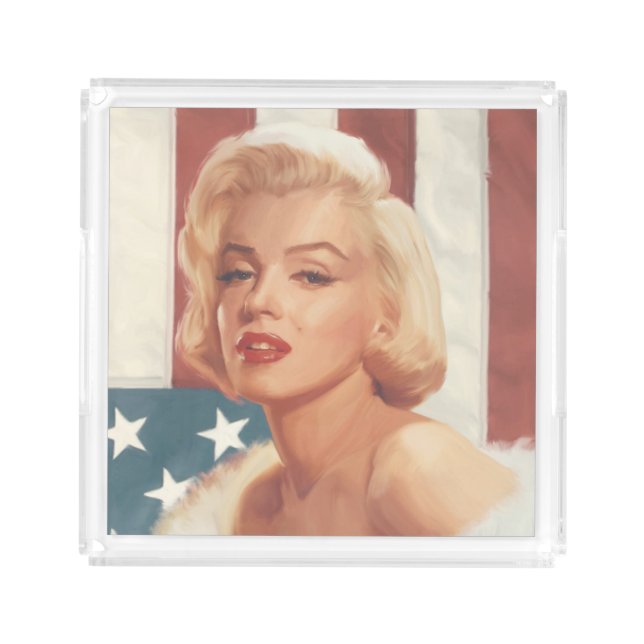 Marilyn Flag Acrylic Tray (Front)