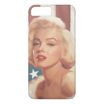 Marilyn Flag Iphone 8 Plus/7 Plus Case by boulevardofdreams at Zazzle