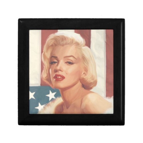 Marilyn Flag Jewelry Box