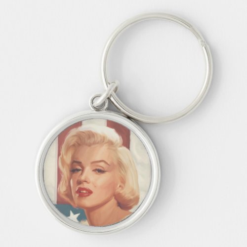 Marilyn Flag Keychain