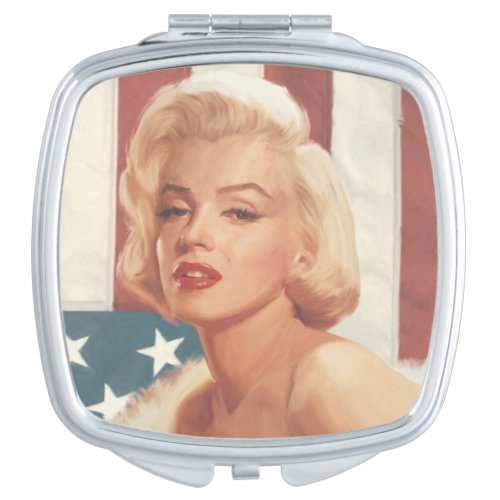 Marilyn Flag Mirror For Makeup