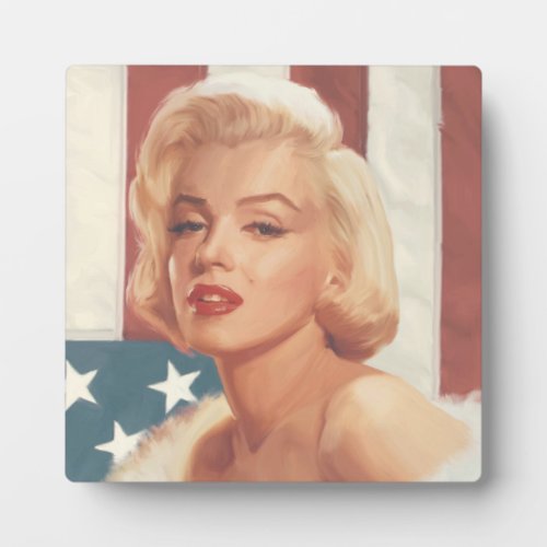 Marilyn Flag Plaque