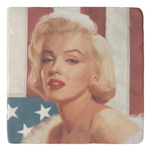 Marilyn Flag Trivet