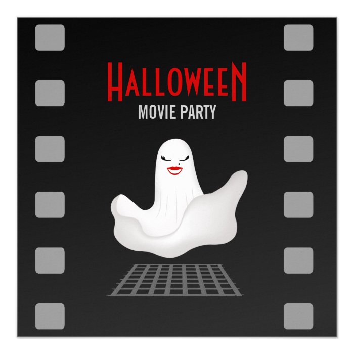 Marilyn Ghost Halloween Movie Party invitation