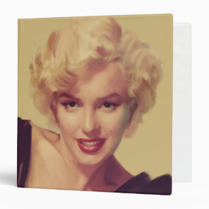 Marilyn in Black 3 Ring Binder