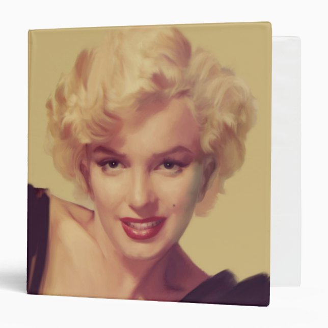 Marilyn in Black 3 Ring Binder (Front/Inside)