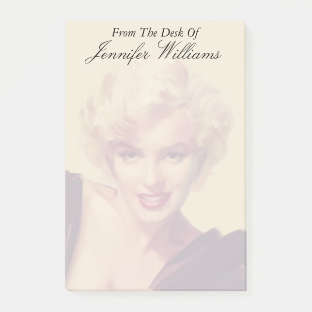 Marilyn in Black Post-it Notes (Front)