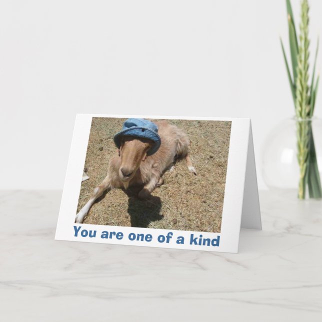 Marilyn in her sun hat, You are one of a kind Thank You Card (Front)