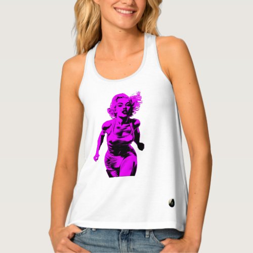 Marilyn Jogging in Purple Tank Top