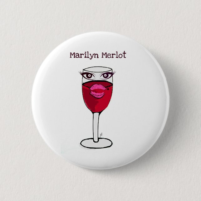 MARILYN MERLOT...WINE PRINT BY JILL BUTTON (Front)