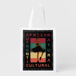 Marilyn MonFRO AFRoCA Afro Africa Black Woman Grocery Bag