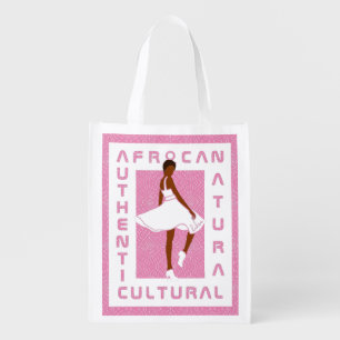Marilyn MonFRO AFRoCA Afro Africa Black Woman Grocery Bag