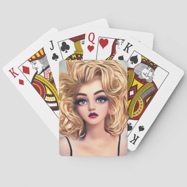Marilyn Monroe art Poker Cards (Back)
