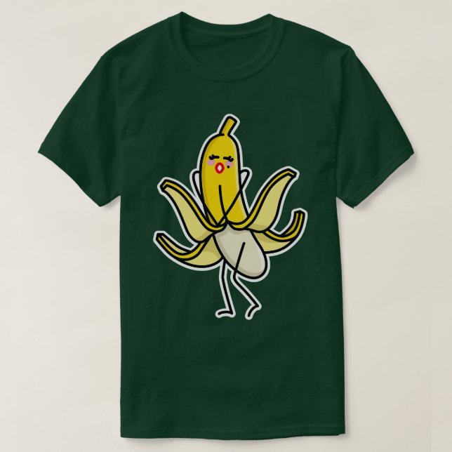 Marilyn Monroe banana toon blowing skirt pun T-Shirt (Design Front)
