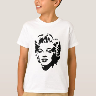 Marilyn Monroe Face Stencil Pop Art T-Shirt