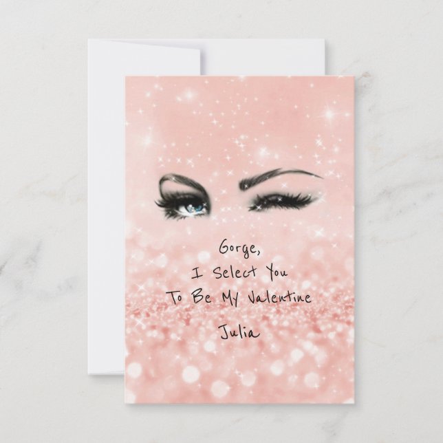 Marilyn Monroe Valentine Love Declaration Pink Invitation (Front)