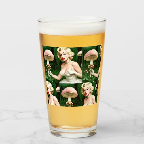 Marilyn mushroom fun home decore unique glass