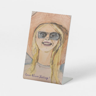 Marilyn Pedestal Sign, 4" X 6" Pedestal Sign