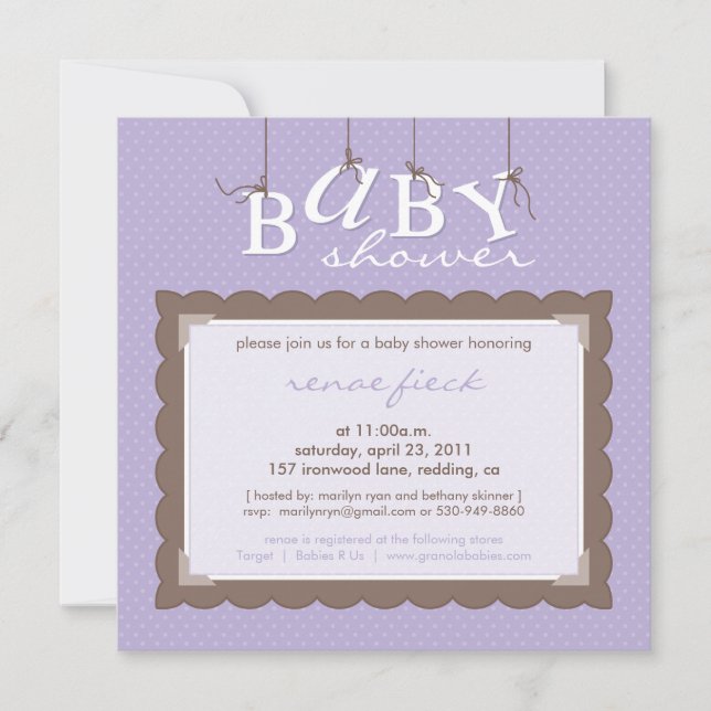 marilyn ryan :: BABY SHOWER INVITES (Front)