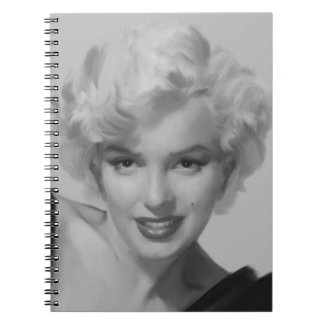 Marilyn "The Look" - black & white 80 page notebook