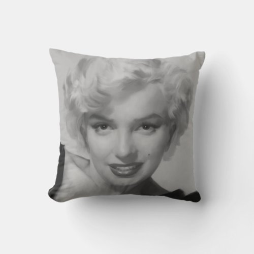 Marilyn the Look Throw Pillow
