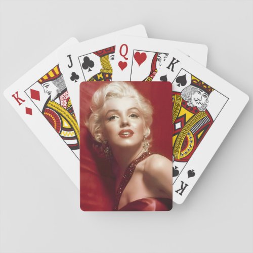 Marilyn vintage poster poker cards