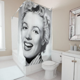 Marilyn vintage poster shower curtain