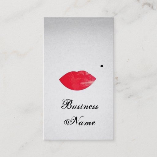 Customizable Marilyns Lips Make Up Artist Card Business Card
