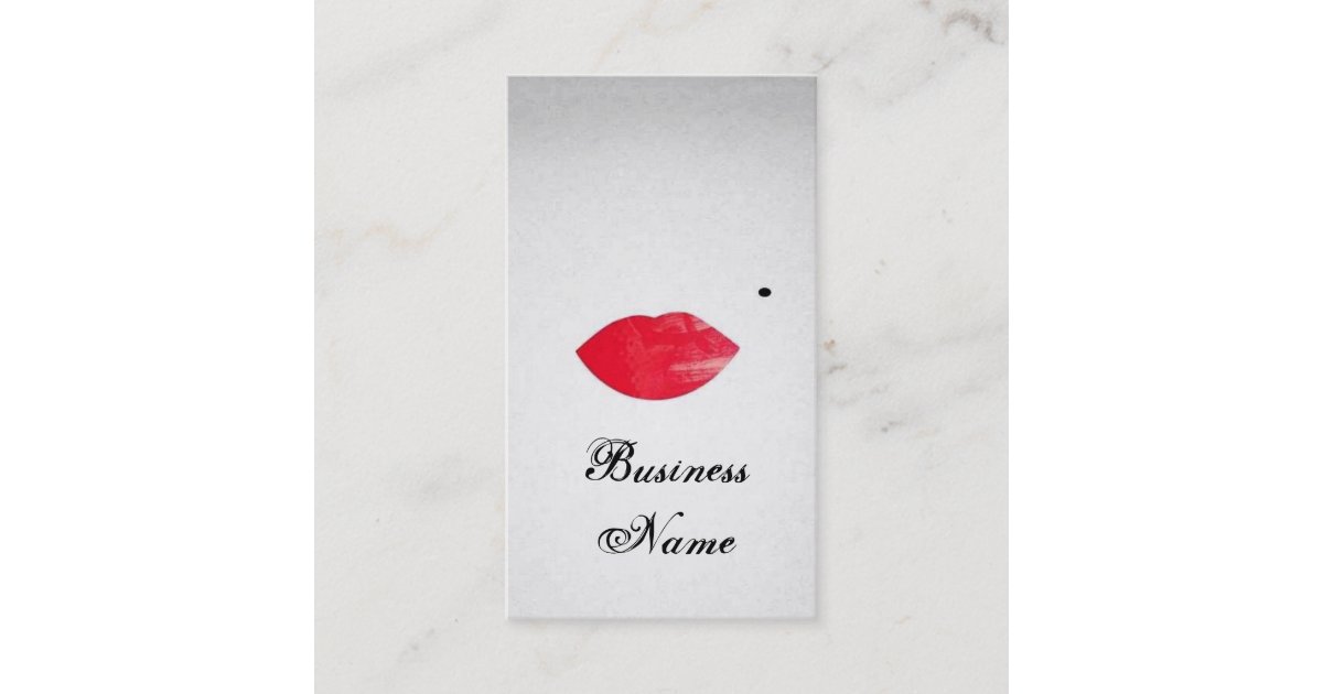 Marilyns Lips Make Up Artist Card Zazzle Com