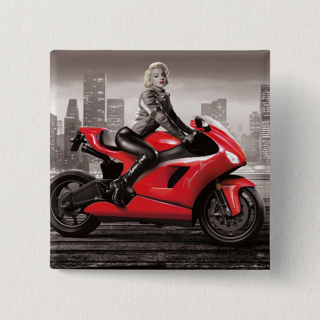 Marilyn's Motorcycle Button (Front)