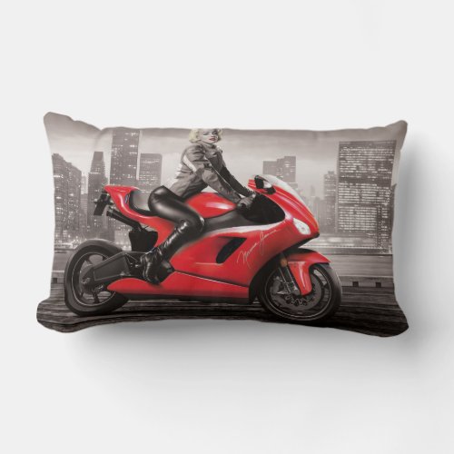 Marilyns Motorcycle Lumbar Pillow