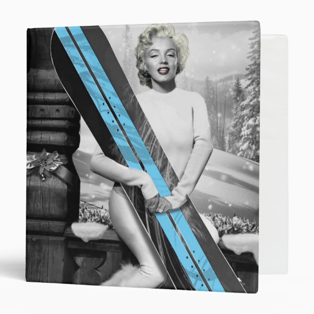 Marilyn's Snowboard 3 Ring Binder (Front/Inside)