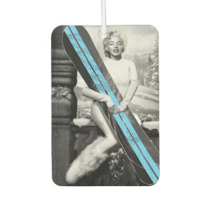 Marilyn's Snowboard Car Air Freshener