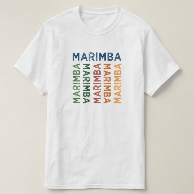 Marimba Colorful T-Shirt (Design Front)