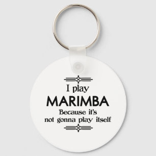 Marimba - Play Itself Funny Deco Music Keychain