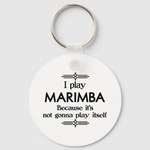 Marimba _ Play Itself Funny Deco Music Keychain