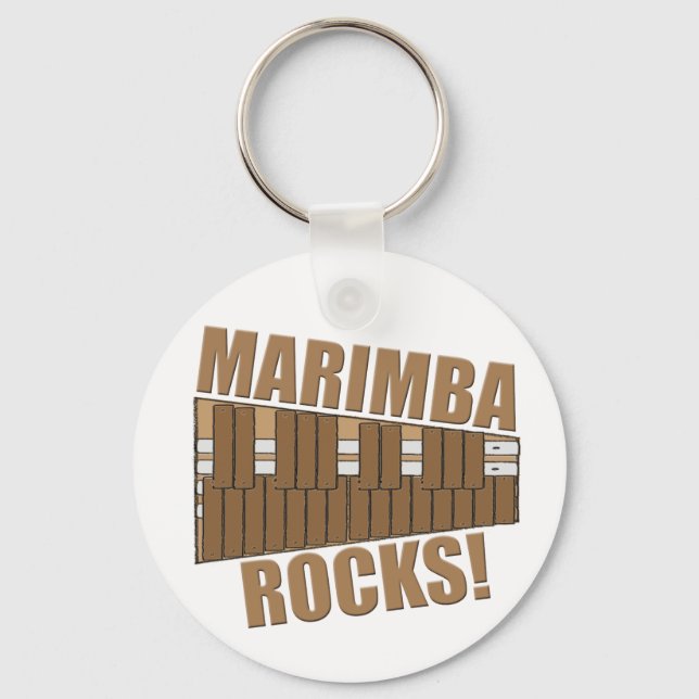 Marimba Rocks! Keychain (Front)