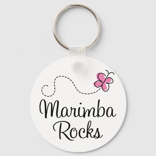 Marimba Rocks music Keychain