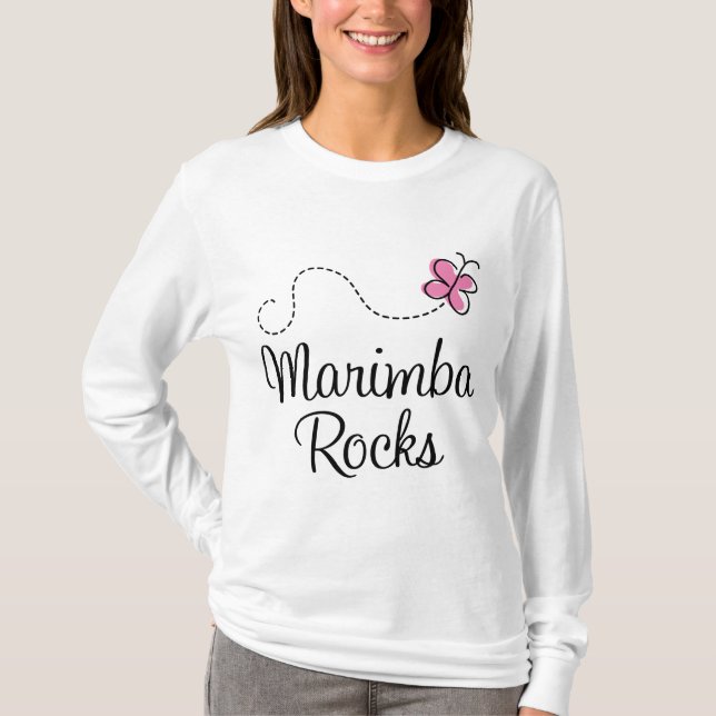 Marimba Rocks music T-Shirt (Front)