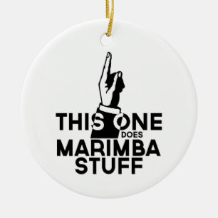 Marimba Stuff - Funny Marimba Music Ceramic Ornament