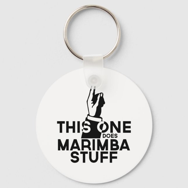 Marimba Stuff - Funny Marimba Music Keychain (Front)