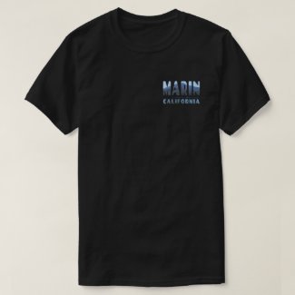 Marin California Mt Tamalpais in LETTERS Design T
