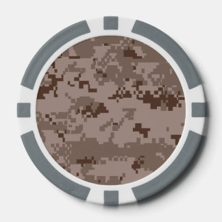 Marin Corps MARPAT Desert Camouflage Poker Chips