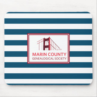 Marin County Genealogy Logo Mouse Pad