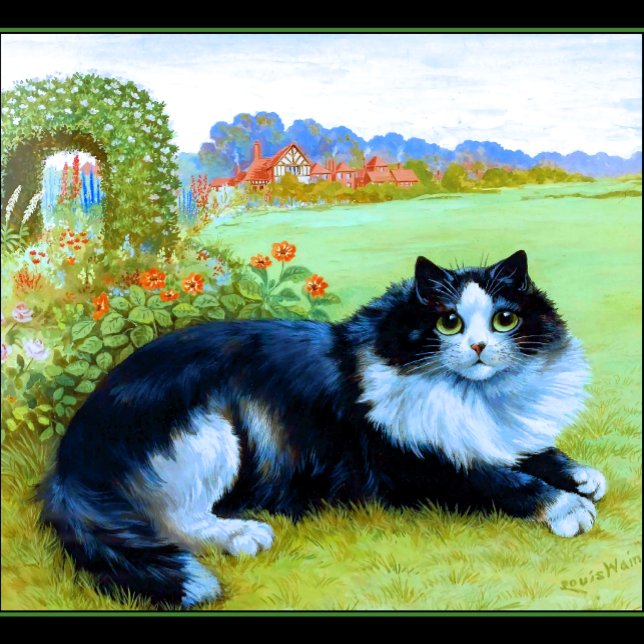 Marin County Mount Tamalpais T-Shirt (Cat in the Garden)