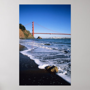 Marin Headlands, Golden Gate Bridge; San Poster