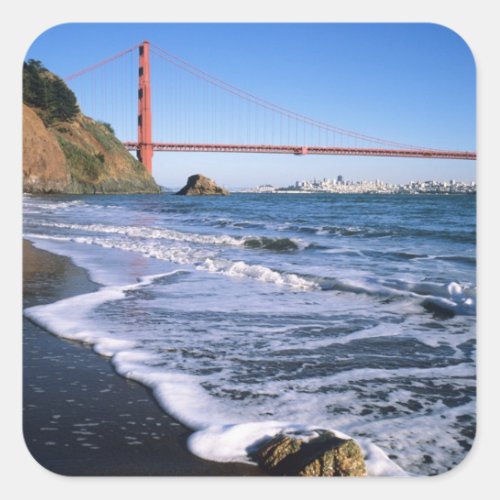 Marin Headlands Golden Gate Bridge San Square Sticker
