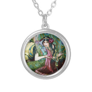 Marina and the Dragon Silver Plated Necklace
